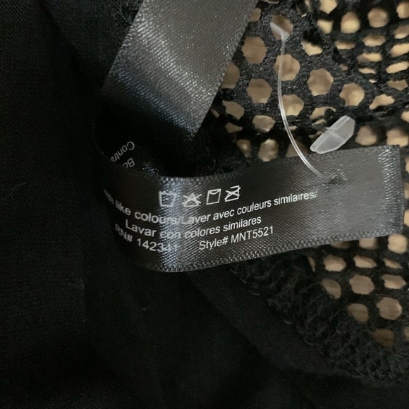 Fishnet crop tank top black - Picture 3 of 11